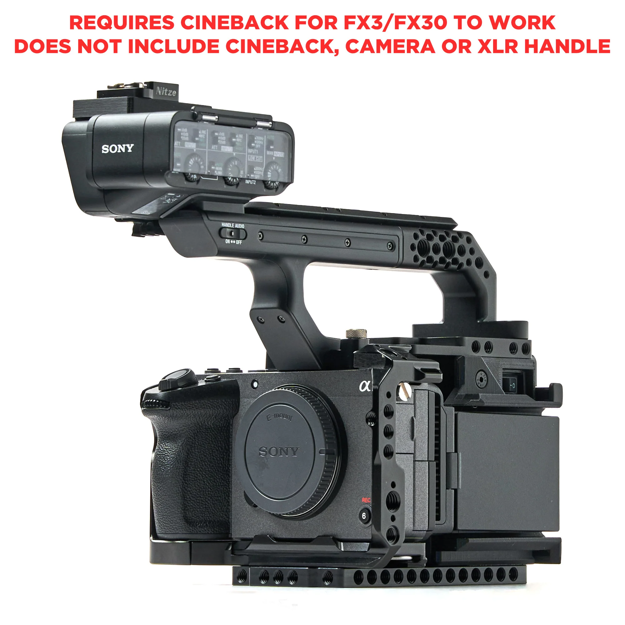 XLR Handle ONLY Extension Kit for CineBack® - Image 11