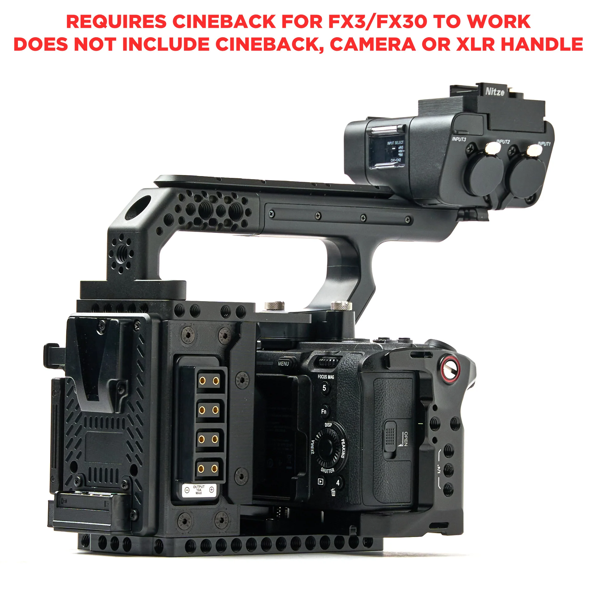 XLR Handle ONLY Extension Kit for CineBack® - Image 13