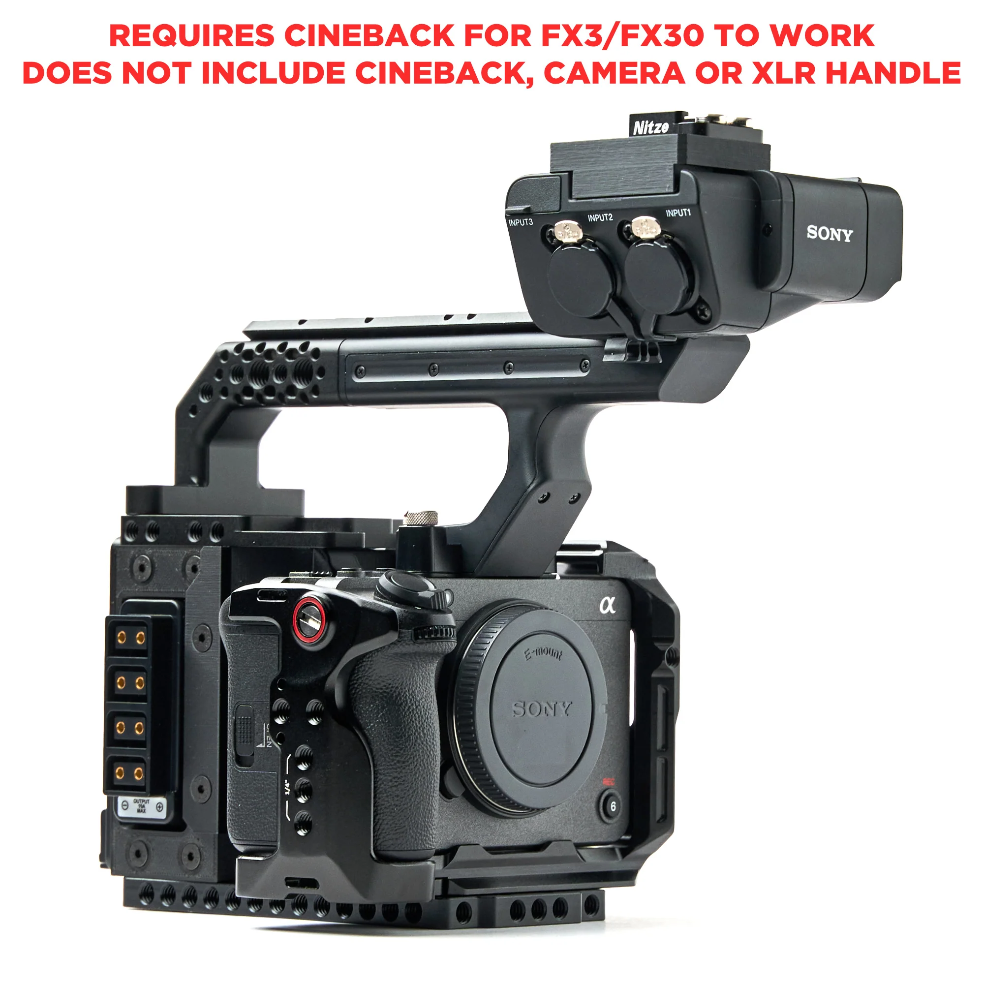 XLR Handle ONLY Extension Kit for CineBack® - Image 14