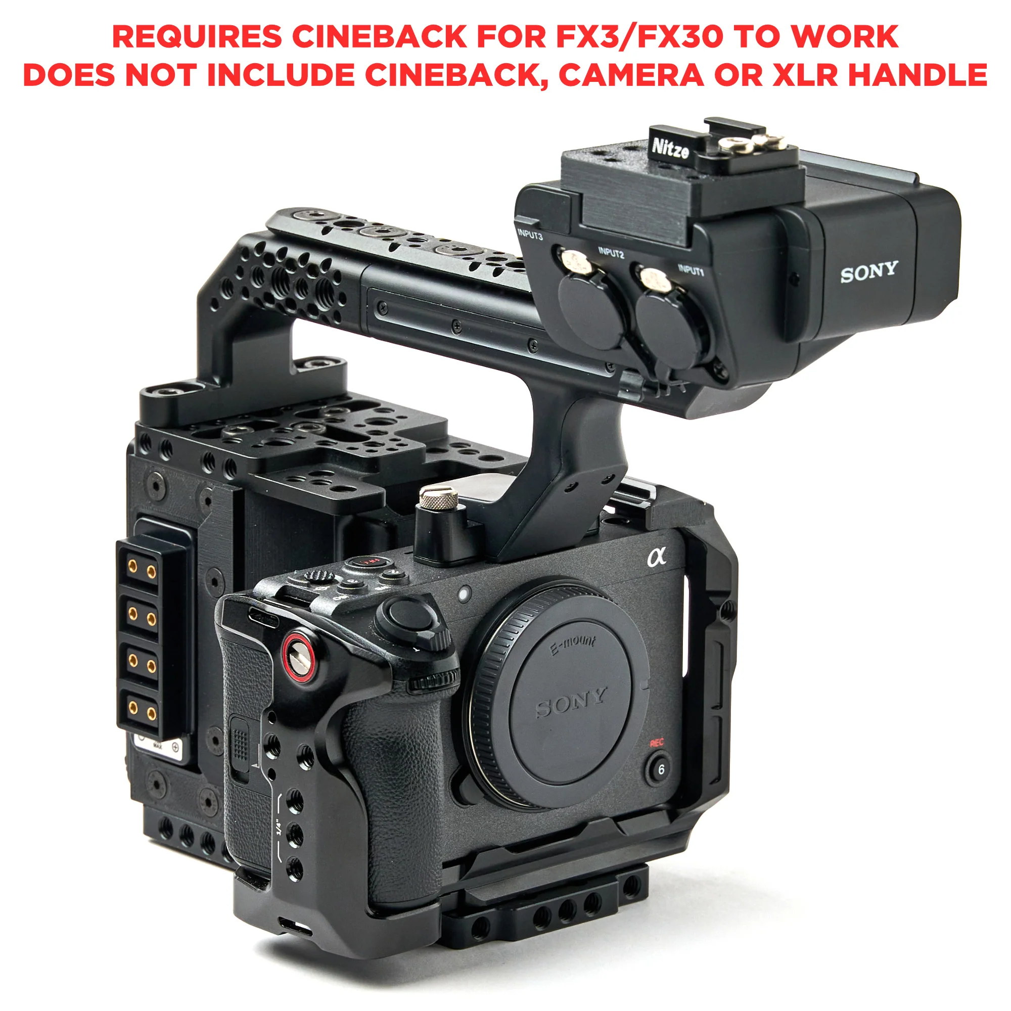 XLR Handle ONLY Extension Kit for CineBack® - Image 15