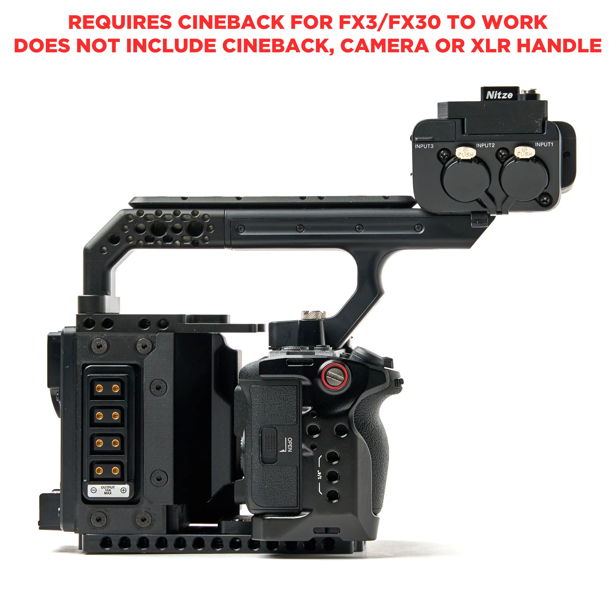 XLR Handle ONLY Extension Kit for CineBack® - Image 16