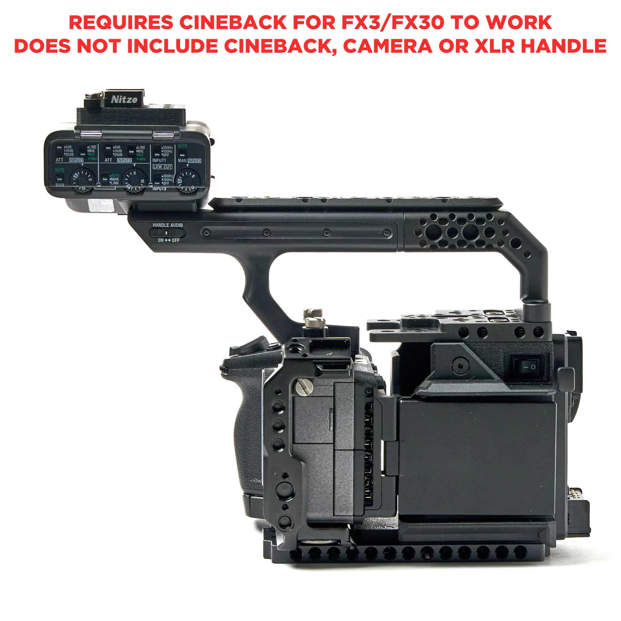 XLR Handle ONLY Extension Kit for CineBack® - Image 17